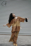 Mutedance 24 Spring/Summer Spliced Skirt MD-MD24SS91-JIUJIN Old Gold PM126